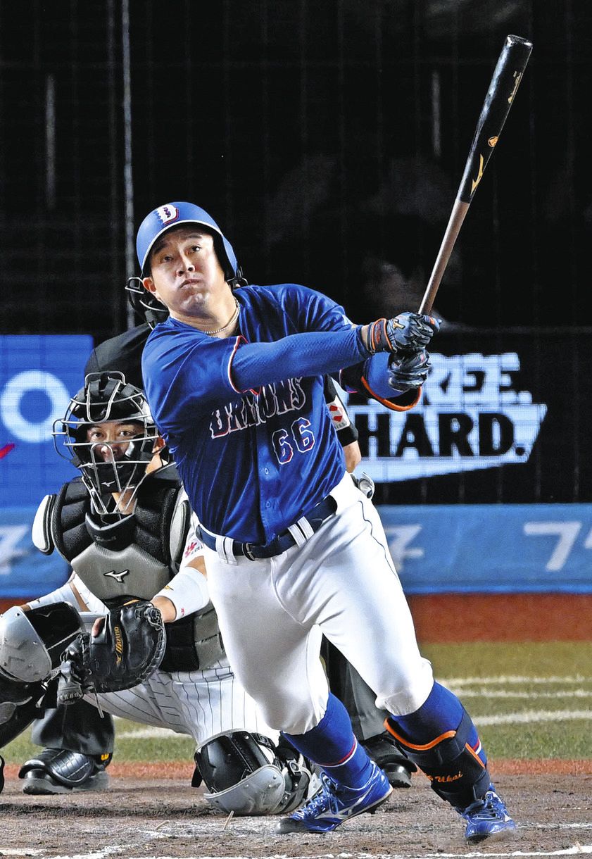 千葉ロッテマリーンズ　中日ドラゴンズ　加藤翔平　実使用バット　プロ野球 プロってすごい」元中日・加藤翔平さん、現役時代と変わらぬ美技で