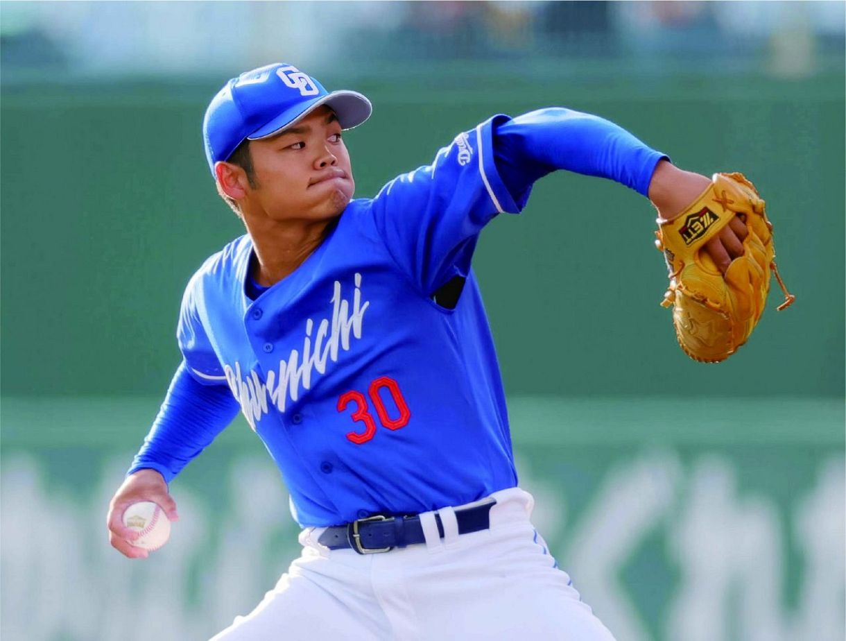 プロ野球中日ドラゴンズドラフト1位中西聖輝　直筆サイン　新品未使用 中日ドラゴンズ】1位で大学No.1投手・中西聖輝（青山学院大）を