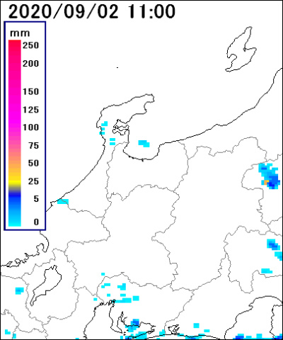 富山県周辺の雨雲レーダー 中日新聞web